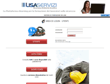 Tablet Screenshot of elearning.lisaservizi.it